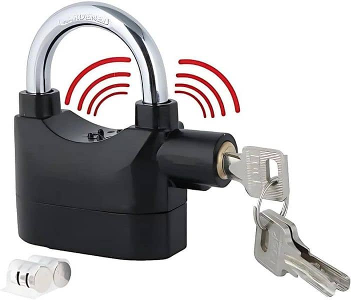 Universal Security Alarm Lock Waterproof with 3 Keys 1