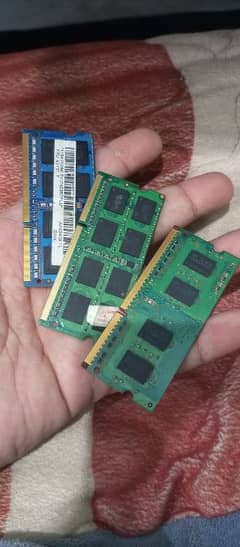 Ddr3 laptop pulled rams 4gb + 4gb + 2gb