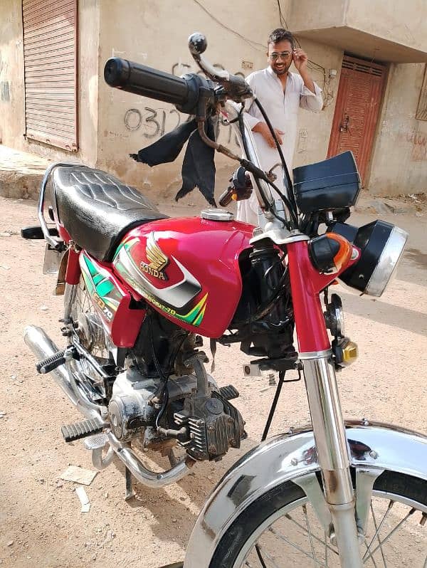 honda cd 70 available for sale 6