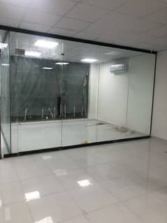 Glass partitions