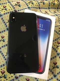 iPhone x pta with box 64 gb