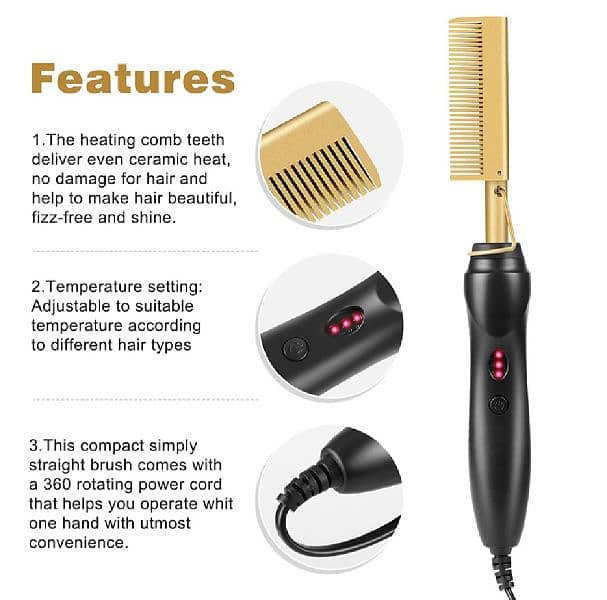 Straightner Hair Comb 3