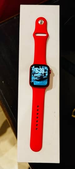 Apple watch series 6 red aluminium case