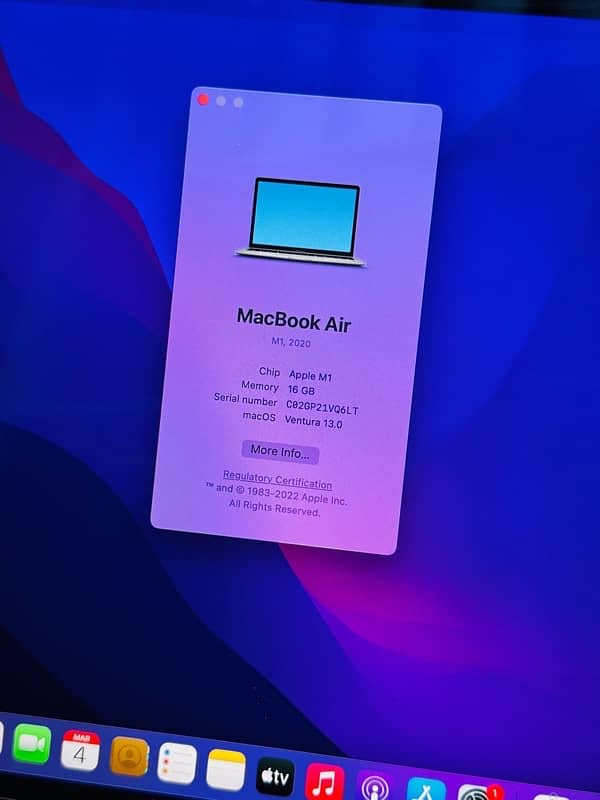 MACBOOK M1 AIR (2020) CTO Model M1 CHIP (16/512gb) … 6