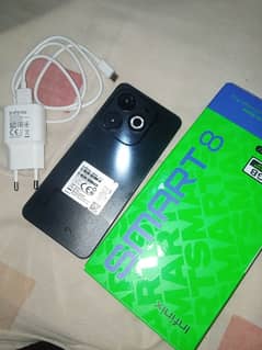 Infinix smart 8 in 10/10 condition no fault only one month use