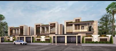 240 Yards Town Houses Available On Booking 1 Year Plan Close To Shahrah-E-Faisal.