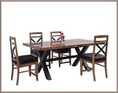 6 seater dining table with chairs