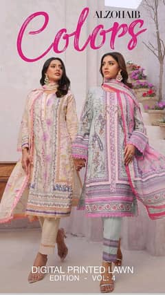 Lawn women 2/3 pcs suits