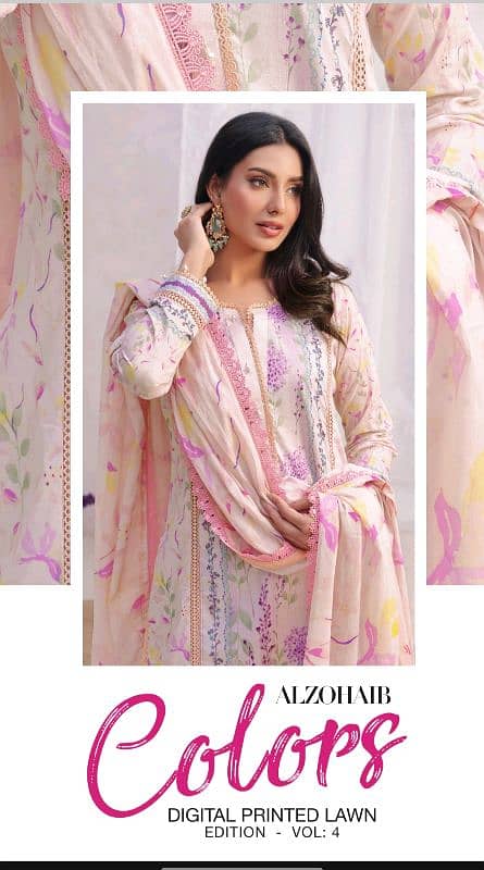 Lawn women 2/3 pcs suits 5