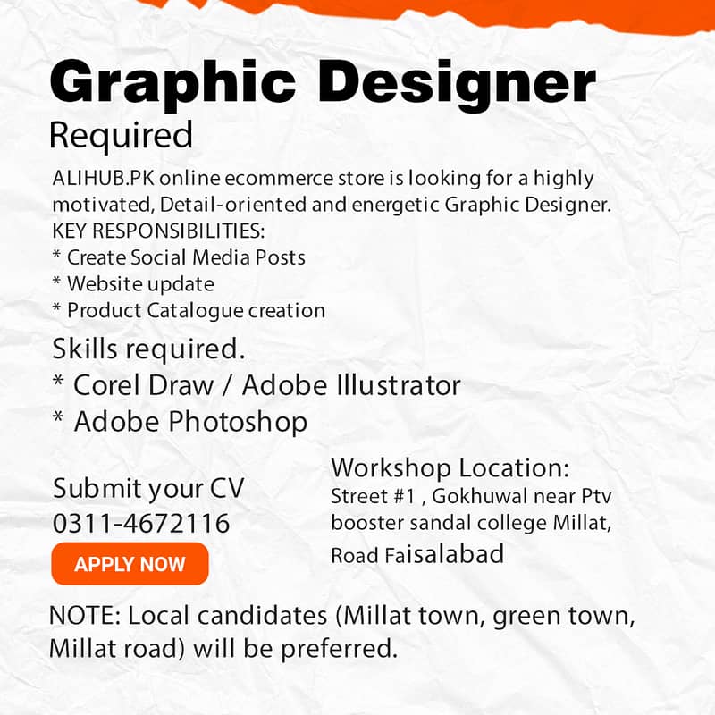 Need Graphic Designer 0