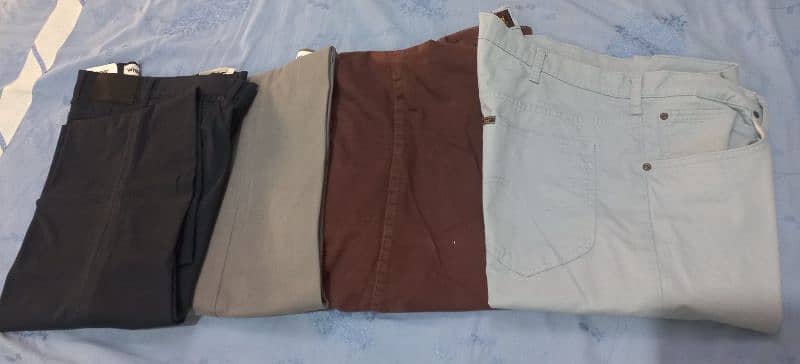 4 pants 2 shirts and 2 stalwar kameez Size XL 3