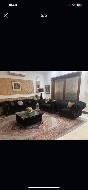 black sofa set with table 1