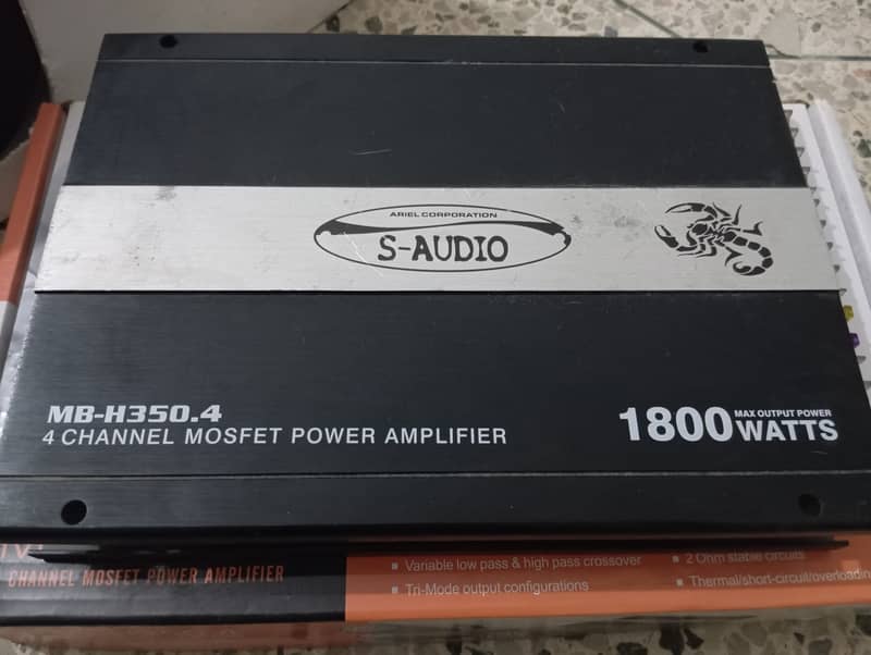 Amplifier 4 channel with Kenwood HQ718 SPEAKER 2