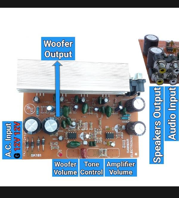 2.1 channel amplifier board based on TDA2030 2