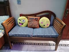 wood sofa