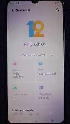 Vivo y21 4GB 64GB