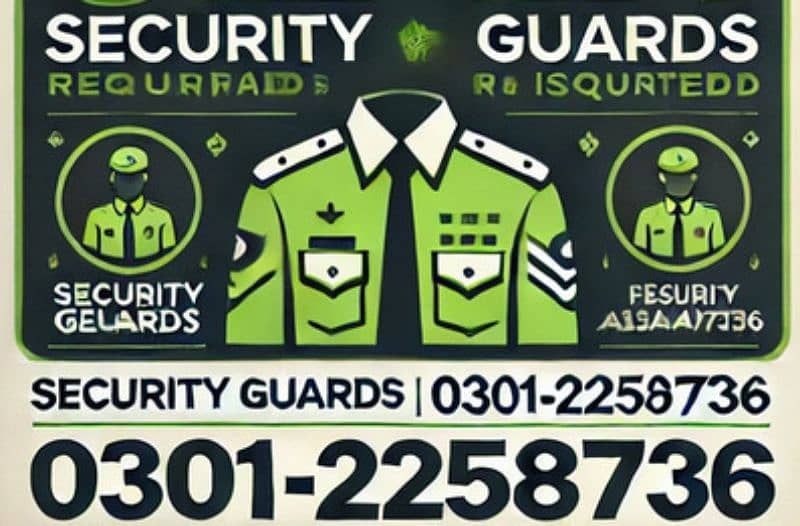 Security guards Required 0