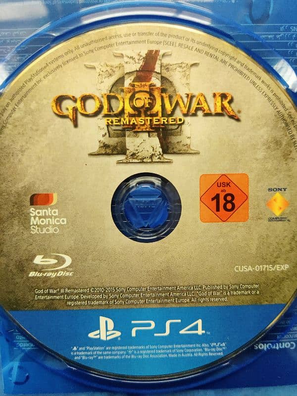 ASSASSIN'S CREED ODYSSEY AND  GOD OF WAR 3 PS4 USED 2