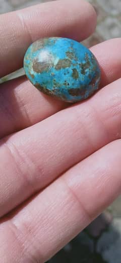 Turquoise natural with pyrite iran