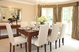 Dining Table//Wooden Dining//Top Glass Dining/4,6,And 8 Seater Dining