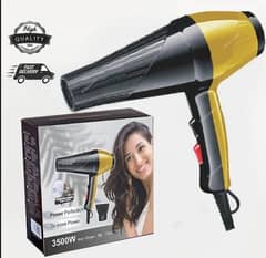 Faster drying hair dryer with cold/warm/hot settings