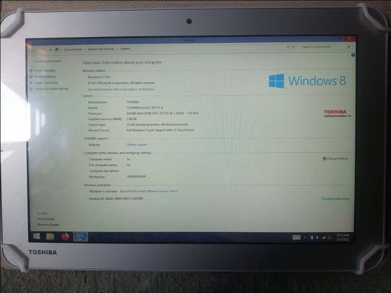 TOSHIBA window TAB For sale 1