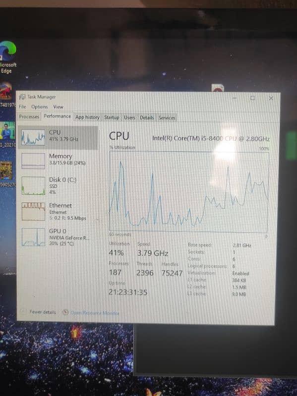 Intel i5 8th with Nvidia RTX 2070 2