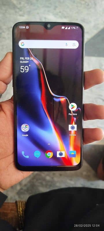 Oneplus 6T 8gb/128gb display fingerprint only glass changed 6