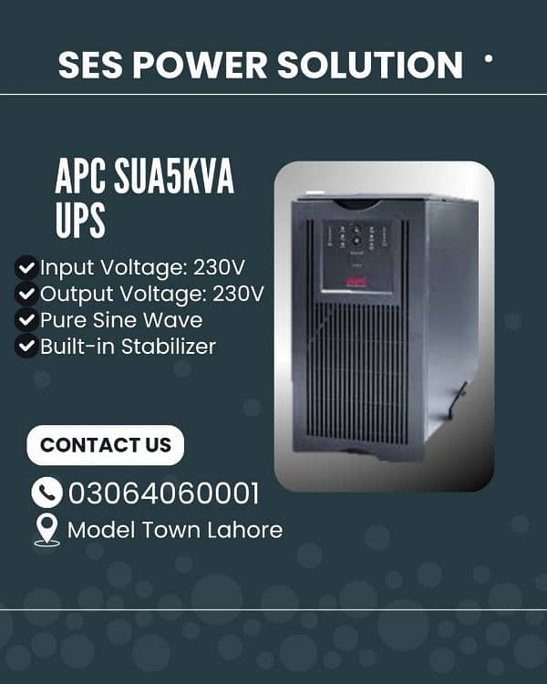 APC SMART UPS 1500VA ,3000VA ,5000VA , 10KVA , 20KVA, 40KVA ALL MODELS 1