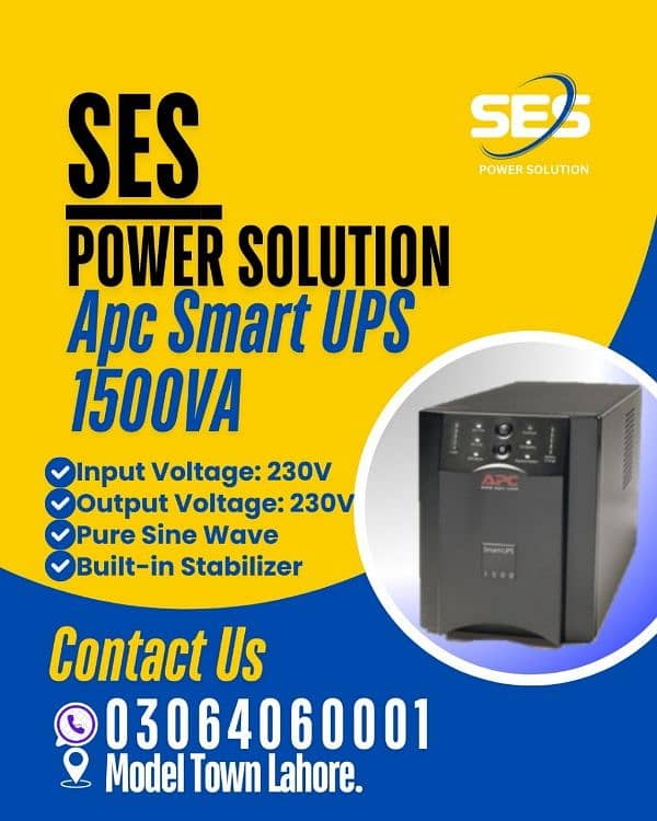 APC SMART UPS 1500VA ,3000VA ,5000VA , 10KVA , 20KVA, 40KVA ALL MODELS 3