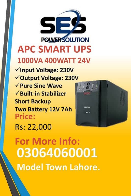 APC SMART UPS 1500VA ,3000VA ,5000VA , 10KVA , 20KVA, 40KVA ALL MODELS 6