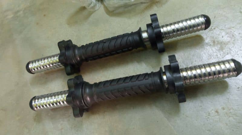 Exercise ( Rubber coated weight plates rod set) 1
