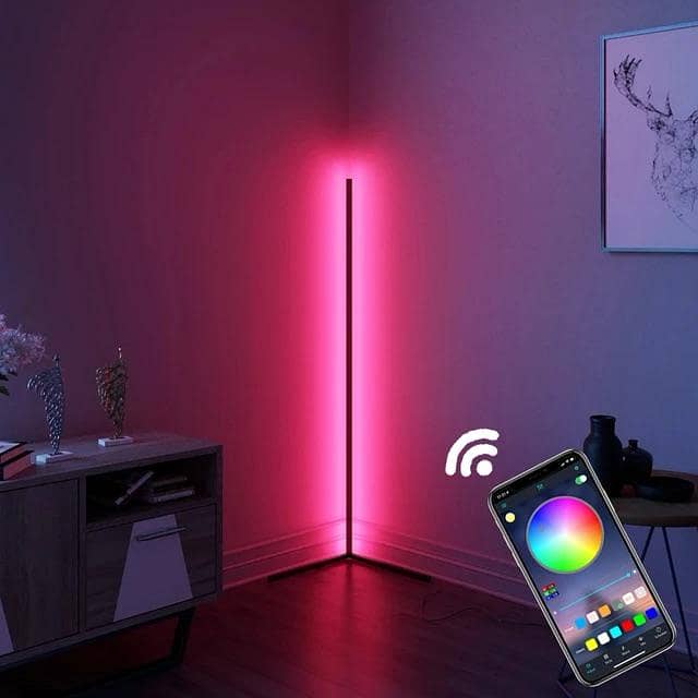 RGB Corner Lamp, mobile controlled smart lamp, 100% satisfaction 6