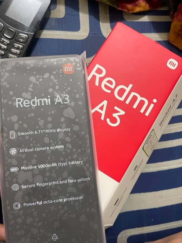 Redmi A3 box pack just open yesterday.  EXCHANGE OFFER AVAILABLE 2