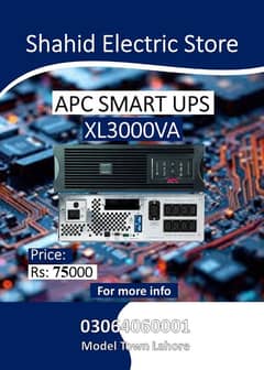 APC SMART UPS 3000VA XL MODEL 5000VA ,10KVA 20KVA 40KVA ALL MODELS