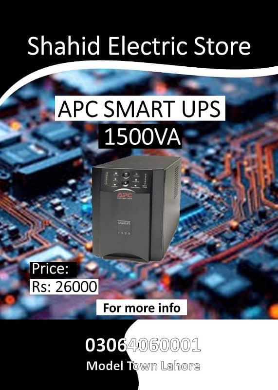 APC SMART UPS 3000VA XL MODEL 5000VA ,10KVA 20KVA 40KVA ALL MODELS 1