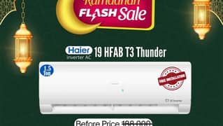 Haier INV 19HFAB white T3 Available On Easy Installment Plan