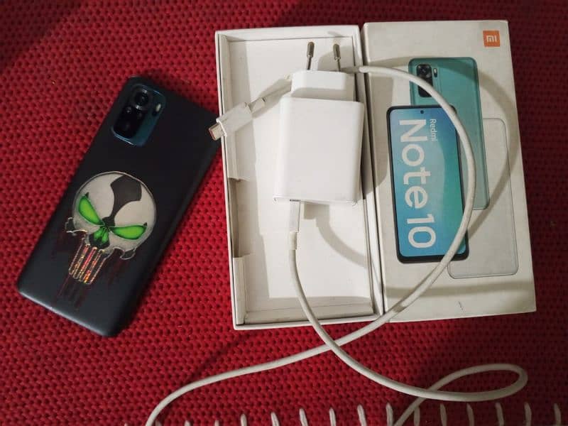 Redmi note 10 With box and charger 1