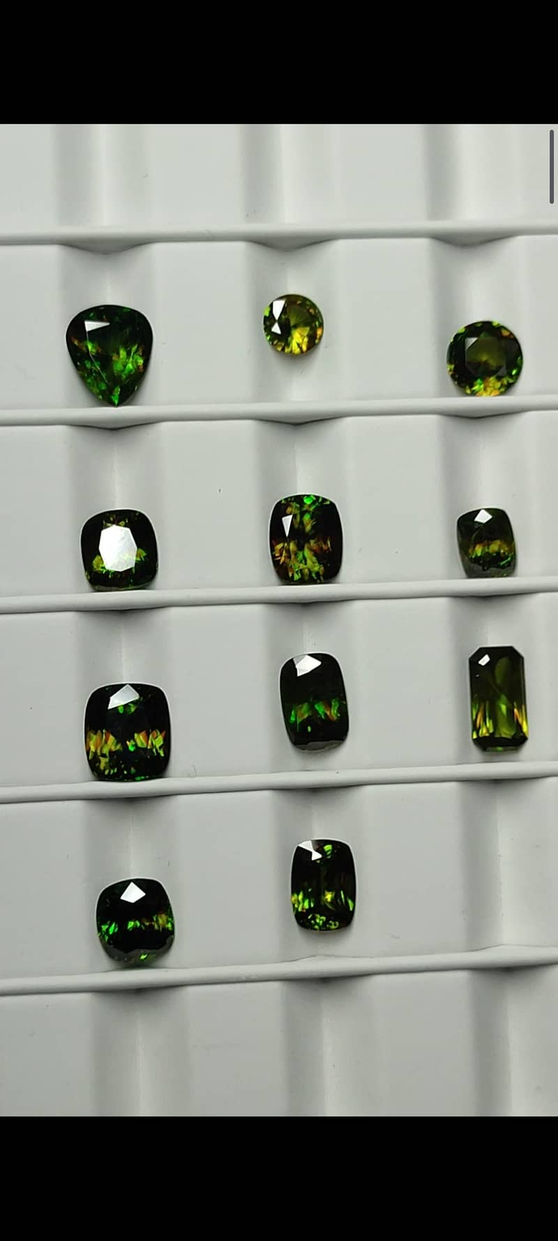 Natural Chrome Sphene 28+ cts 2