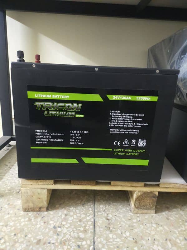 TRICON POWERS LITHIUM BATTERY 24V 130AH 0