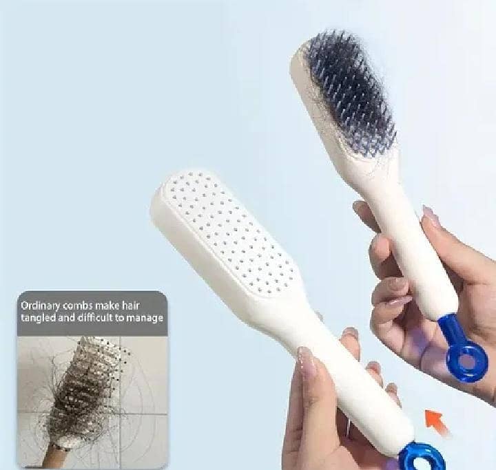 Telescopic Magic Comb Not Stick Hair Brush Portable Fluffy Hairdress 2