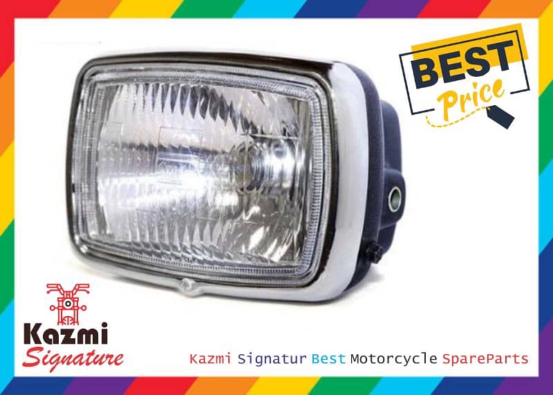 HeadLight Complete With SP Bulb CD 70cc Bike 0