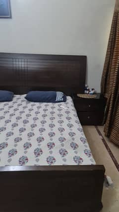 Double Bed with side tables and dressing for sale