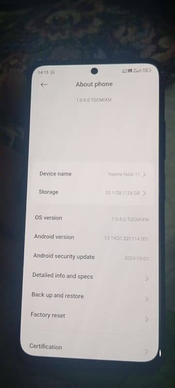 Redme Note 11 1