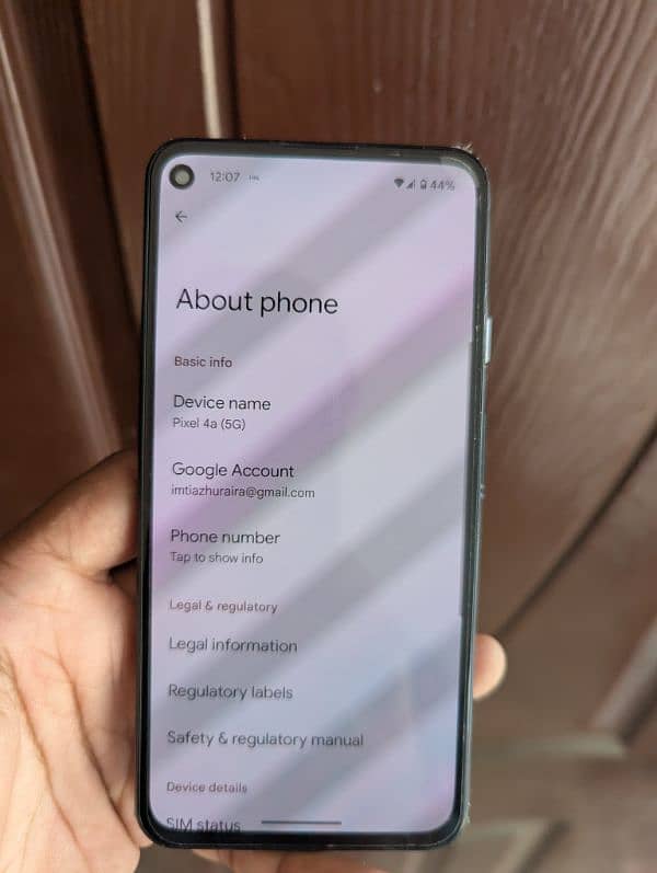 Google pixel 4A5G 4