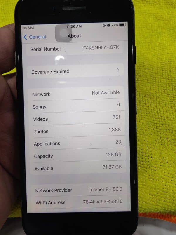 I Phone 7 no fault full smoth non pta 128Gb 6