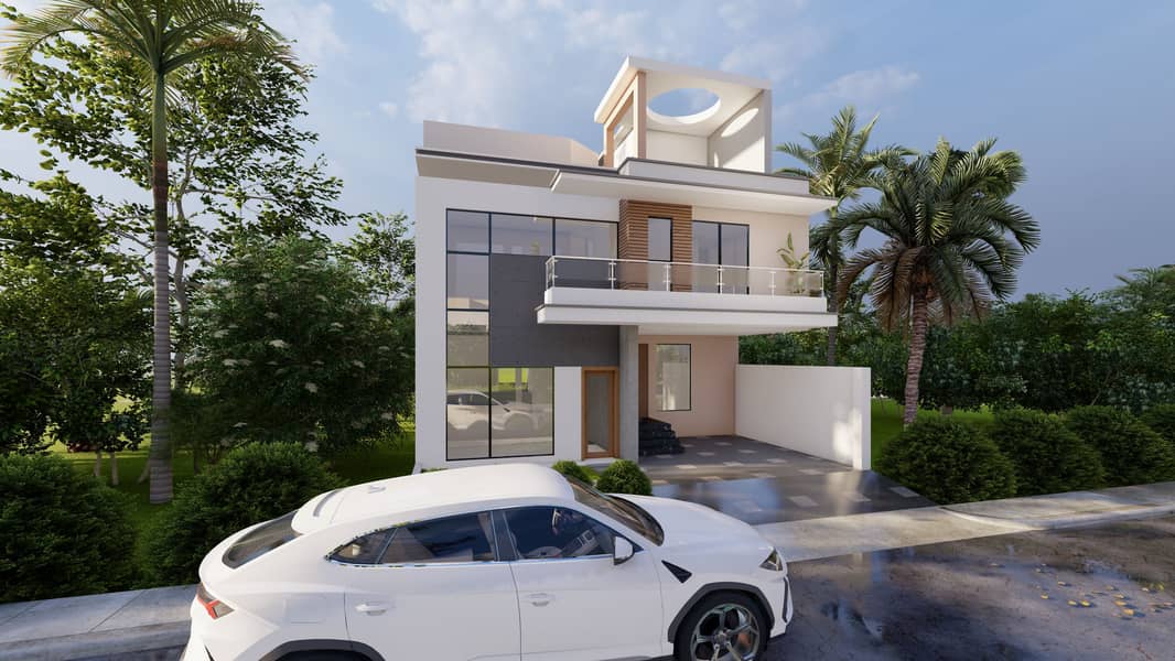 Welcome To Your Dream Home! This Stunning 7 Marla Grey Structure (House) In V-Block, Gulberg Residencia, Is A Masterpiece Of Elegance And Sophistication. 33