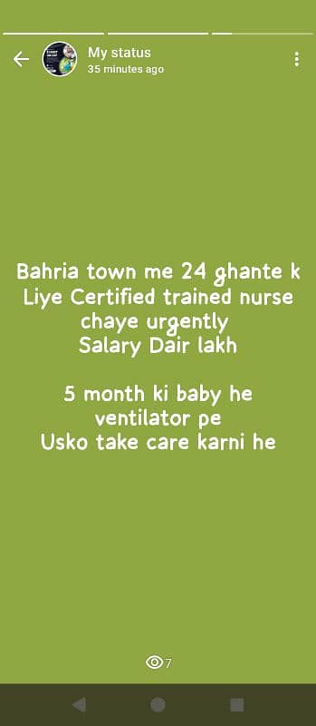 Certified nurse required urgently 0