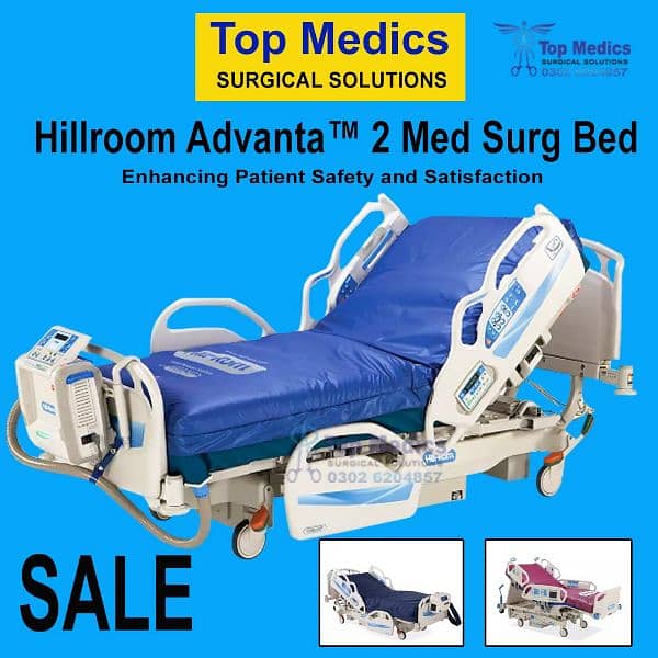 USA imported Hospital Bed Patient Bed Cardiac Bed ICU Bed Medical Bed 6