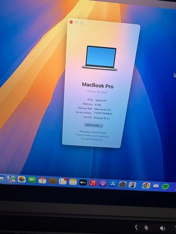 M1 Macbook Pro 13-inch 3